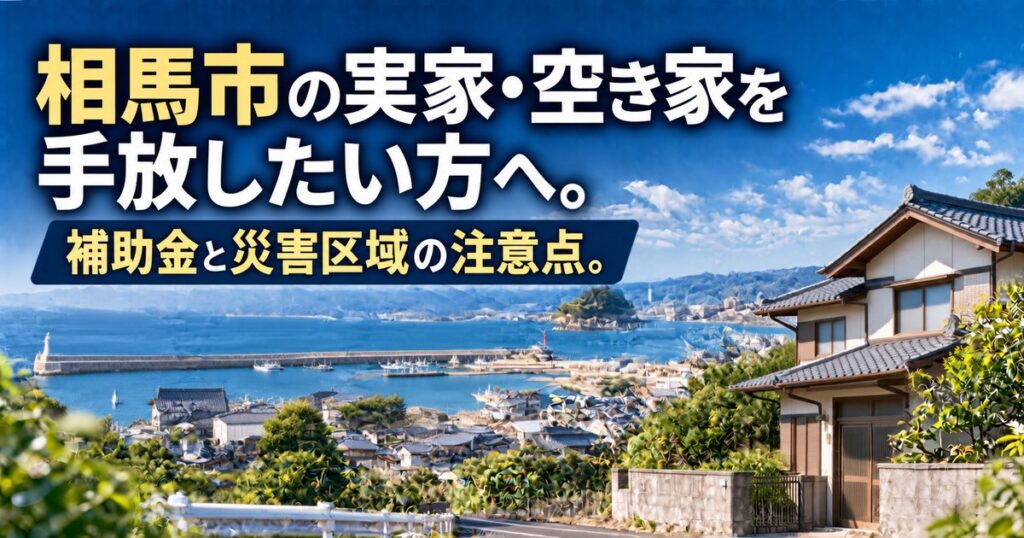 相馬市の港町に建つ古い日本の戸建て住宅